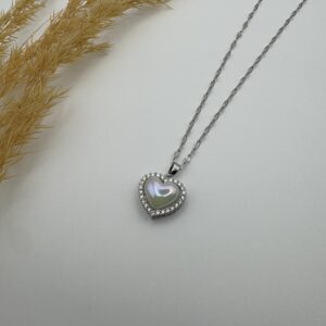 Heart Rosary Silver