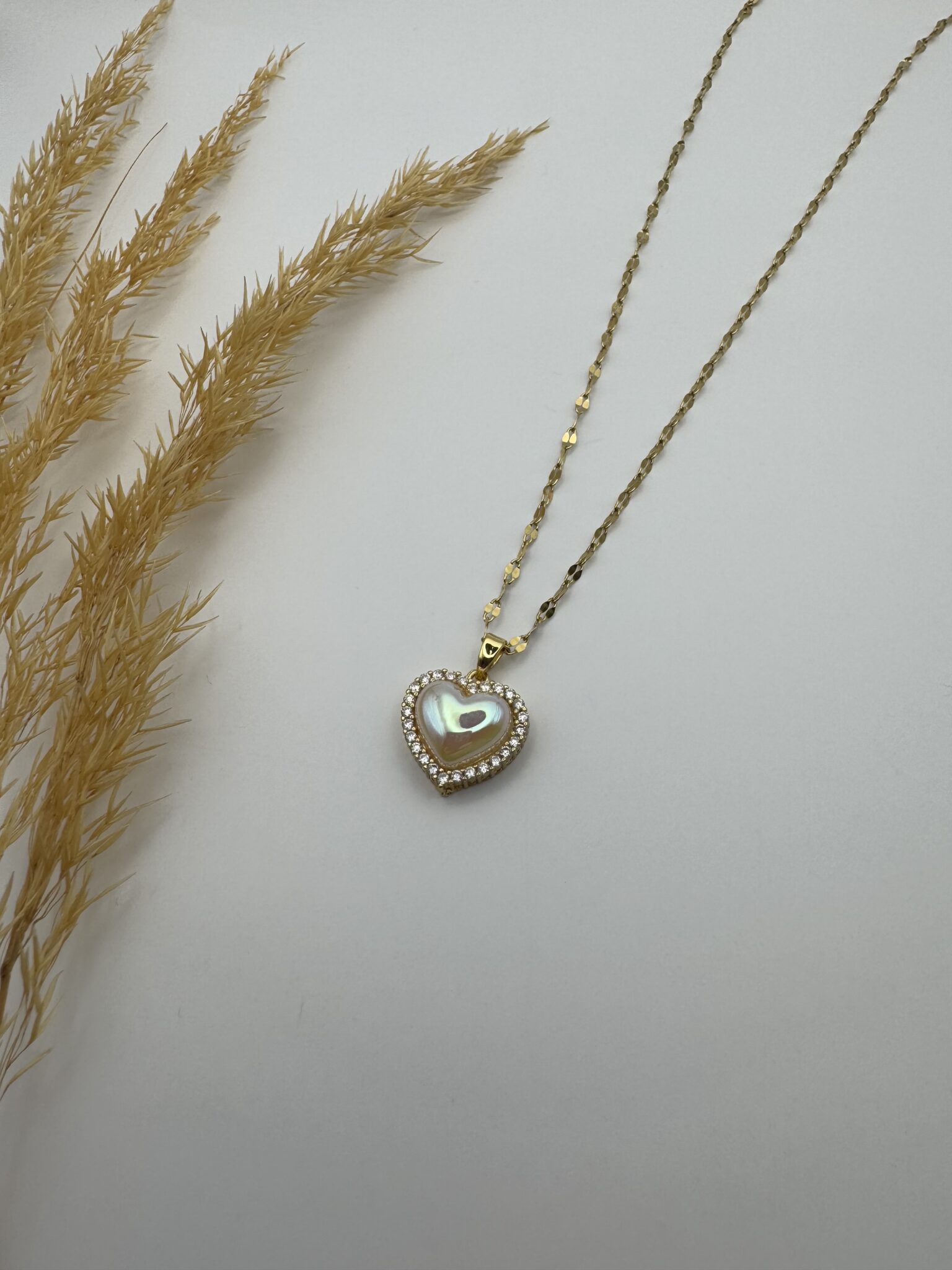 Heart Rosary Gold