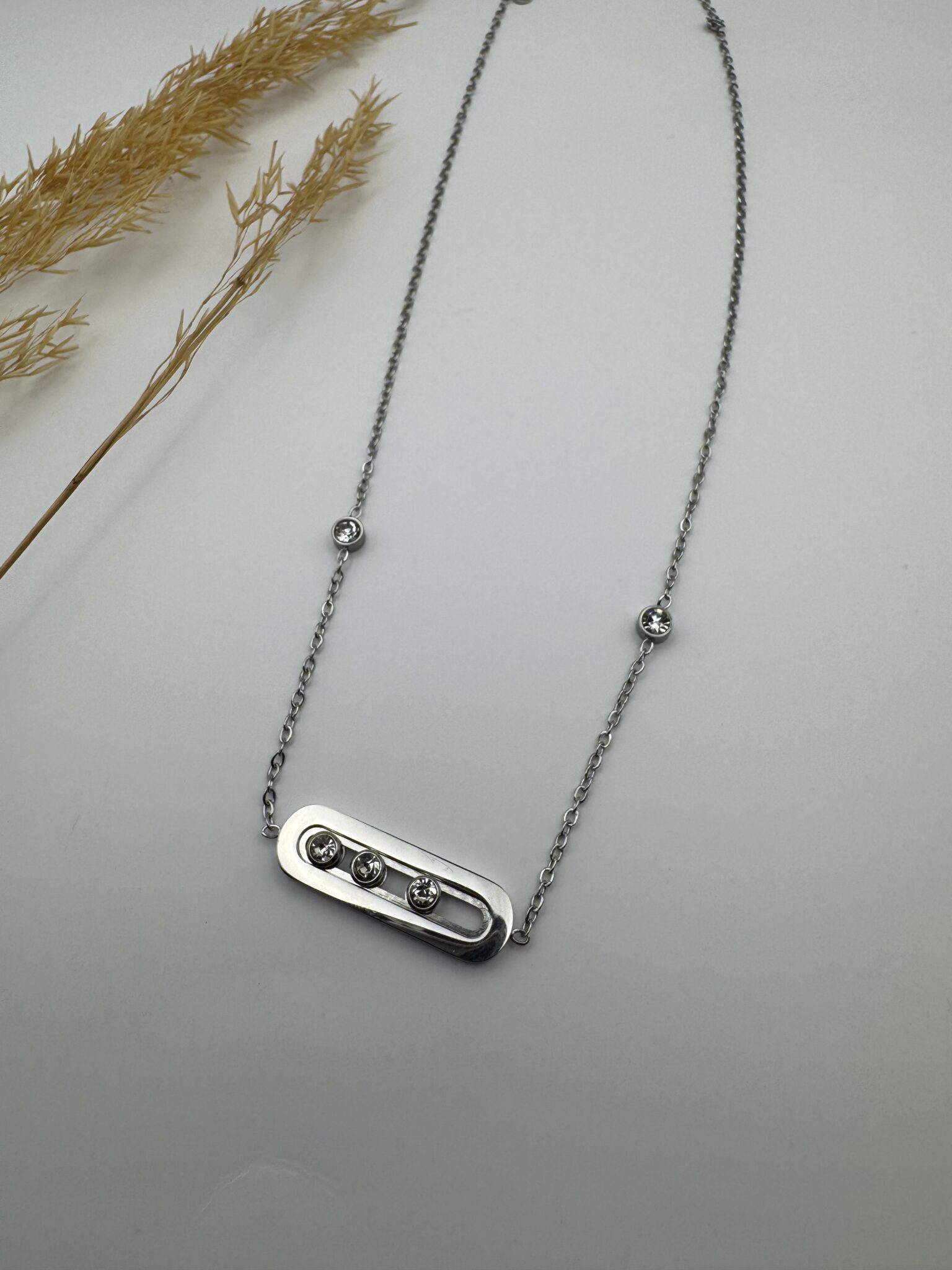 Dutchess Silver Necklace