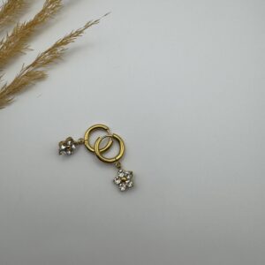 White Flower Hoops