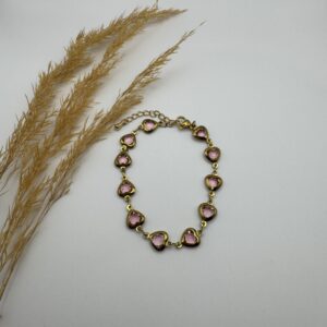 Pink Heart Bracelet