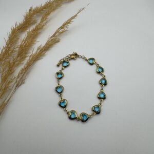 Blue Heart Bracelet